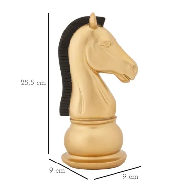 KONIK ZŁOTO-CZARNY 10,5 8,5 19 cm MIN 2